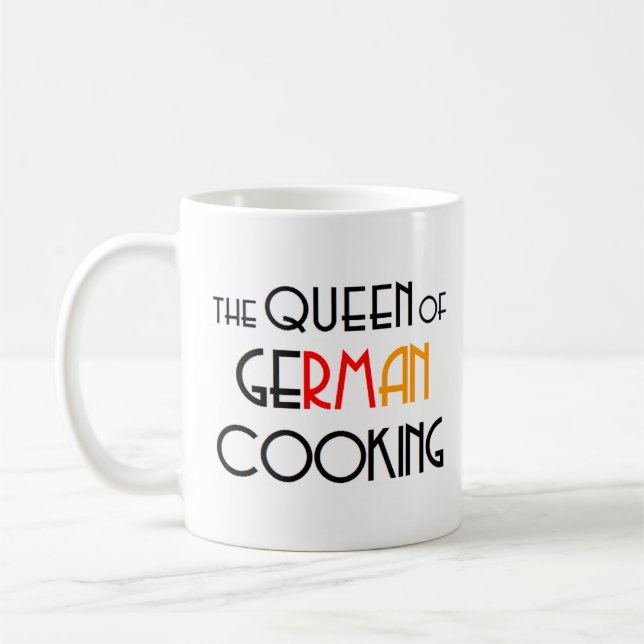 german cooking queen coffee mug (Left)