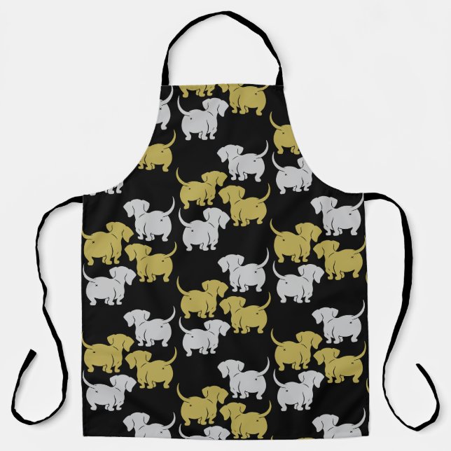German Dachshund Dog Patterns Apron (Front)