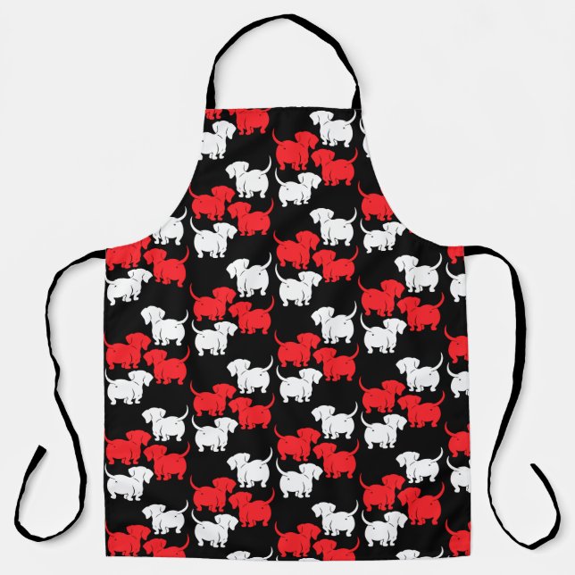 German Dachshund Dog Patterns Apron (Front)