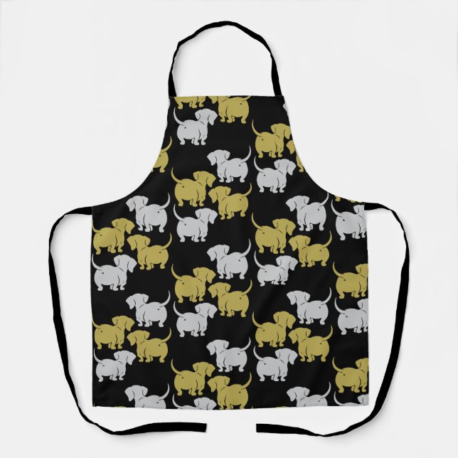 German Dachshund Dog Patterns Apron (Front)