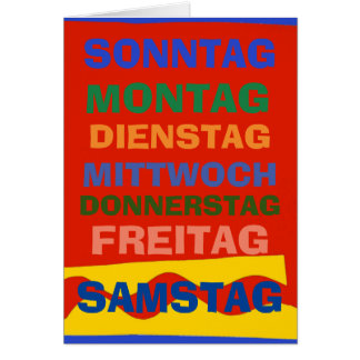 German Days, edit text Cards