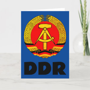 German Democratic Republic (DDR, GDR) East Germany Thank You Card