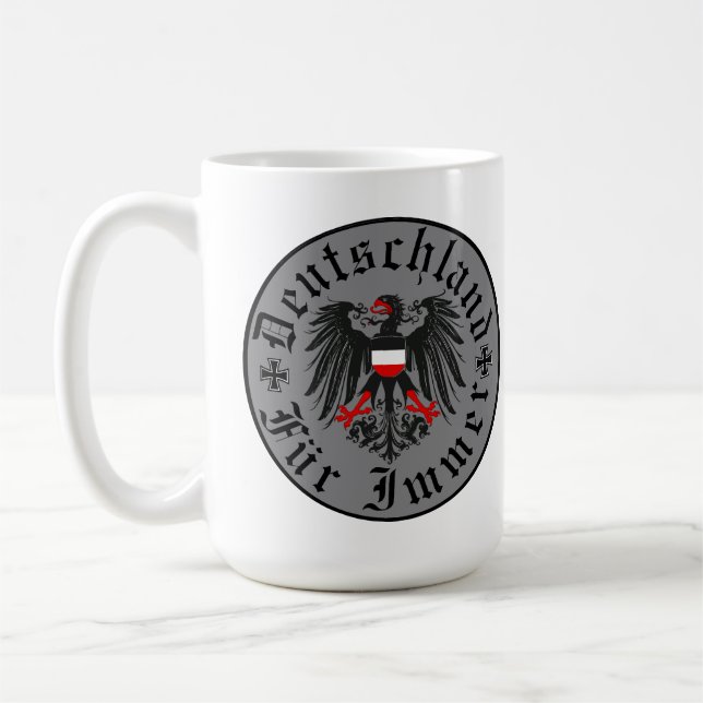 German/Deutschland Forever/eagle/iron cross Coffee Mug (Left)