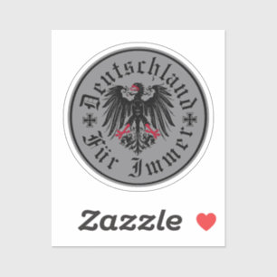 German/Deutschland Forever/eagle/iron cross Sticker