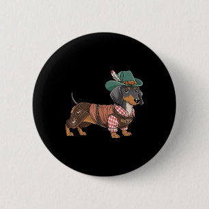 German Dog Dachshund Bavarian Weiner Sausage _1  Button