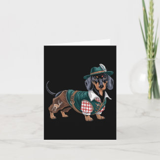 German Dog Dachshund Bavarian Weiner Sausage _3  Card