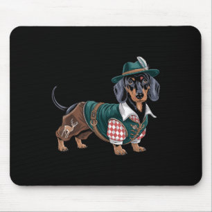 German Dog Dachshund Bavarian Weiner Sausage _3 Mouse Pad