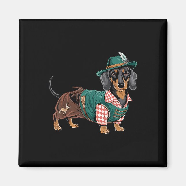 German Dog Dachshund Bavarian Weiner Sausage _4  Magnet (Front)