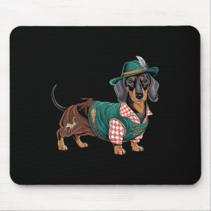 German Dog Dachshund Bavarian Weiner Sausage _4 Mouse Pad