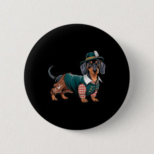 German Dog Dachshund Bavarian Weiner Sausage _5 Button