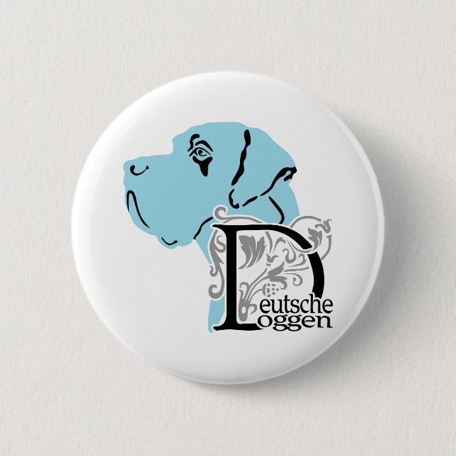 German: Dogge Button (Front)