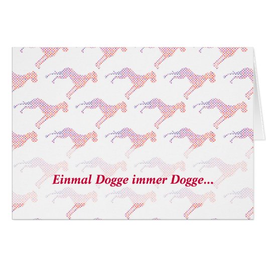 German: Dogge Cards (Front Horizontal)