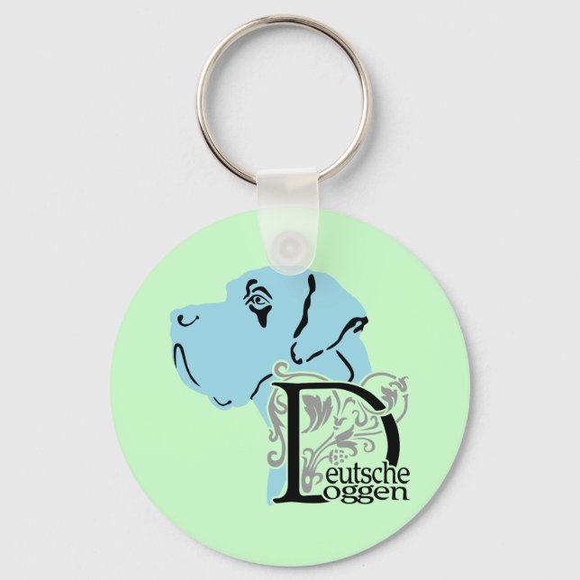 German: Dogge Keychain (Front)