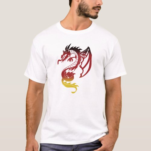 German Dragon Tattoo T_Shirt