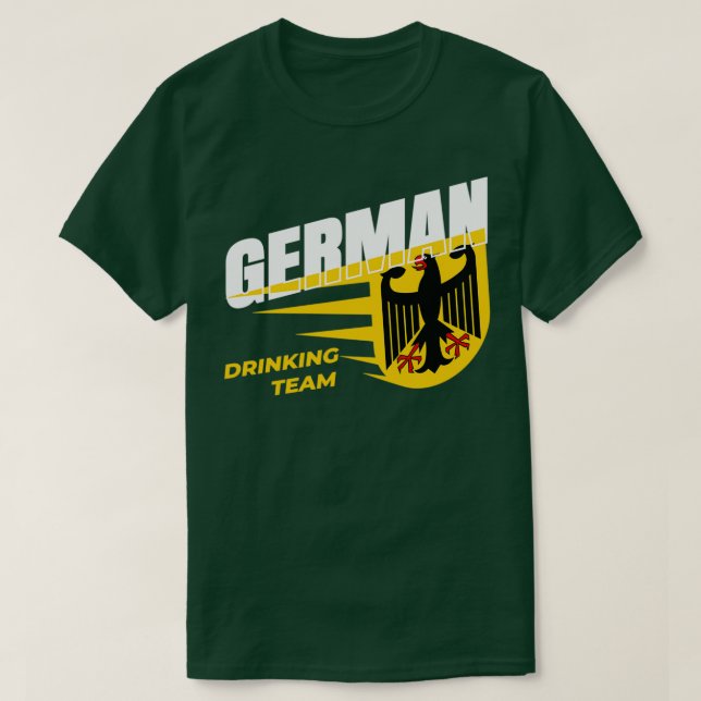 German Drinking Team Celebrate Drinking Party T-Shirt (Design Front)