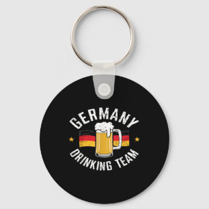 German Drinking Team Germany Flag Funny Gift Keychain