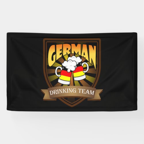 German Drinking Team Germany Flag Oktoberfest Banner