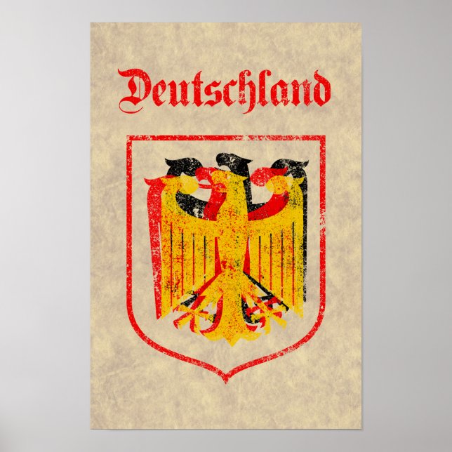 German Eagle Artistic Poster (Front)