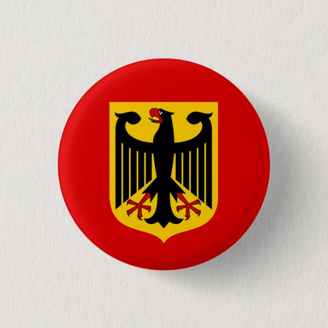 German Eagle Badge Pinback Button (Front)