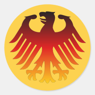German Eagle Classic Round Sticker
