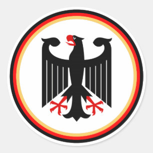 German Eagle Classic Round Sticker