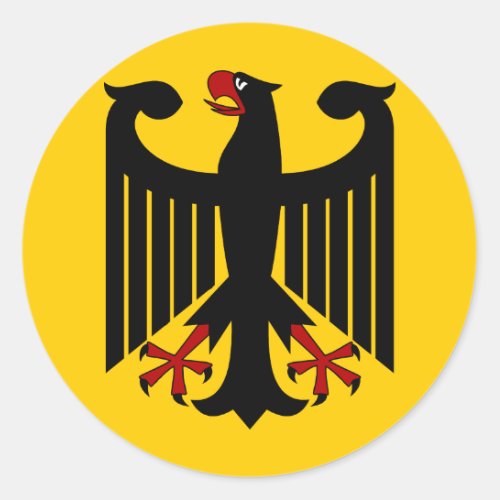 German Eagle Classic Round Sticker