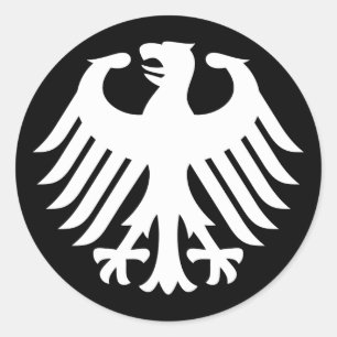 German Eagle Classic Round Sticker