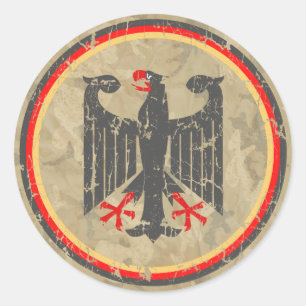 German Eagle Classic Round Sticker