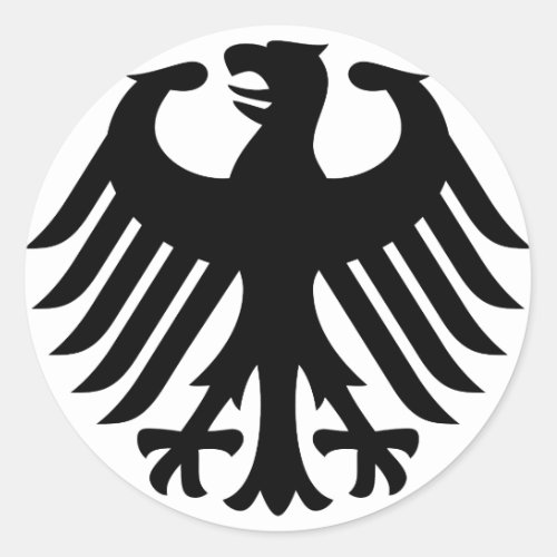 German Eagle Classic Round Sticker