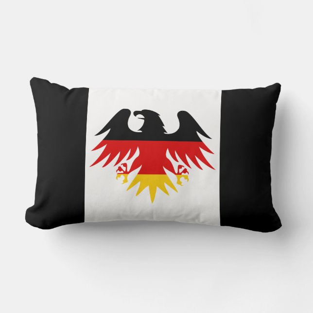 German Eagle Crest Lumbar Pillow (Front)