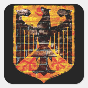 German Eagle Crest Stickers