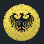 German Eagle Dart Board<br><div class="desc">This German eagle design by Richard H. Fay melds the modern and the medieval. It was inspired by both the modern federal eagle and various medieval heraldic eagles.</div>