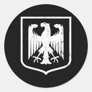 German Eagle - Deutschland coat of arms Classic Round Sticker