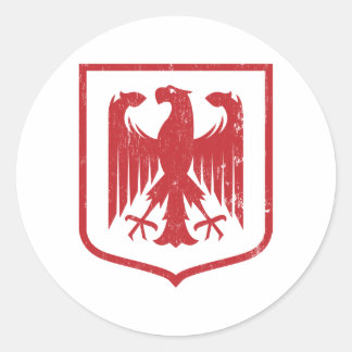 German Eagle - Deutschland coat of arms Classic Round Sticker