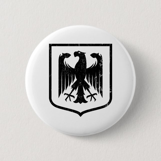 German Eagle - Deutschland coat of arms Pinback Button (Front)
