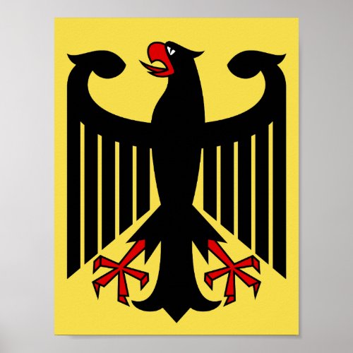 German Eagle Emblem Poster