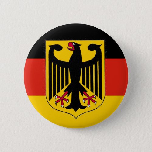 German Eagle Flag Pinback Button