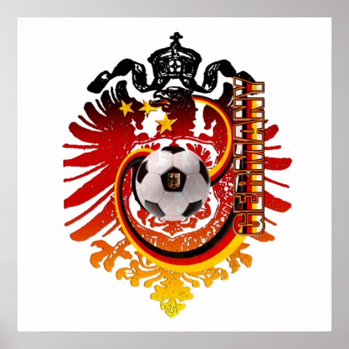 German Eagle Germany Soccer badge Poster