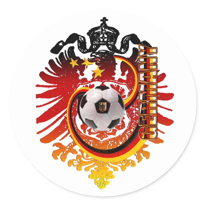 German Eagle Germany Soccer badge Stickers