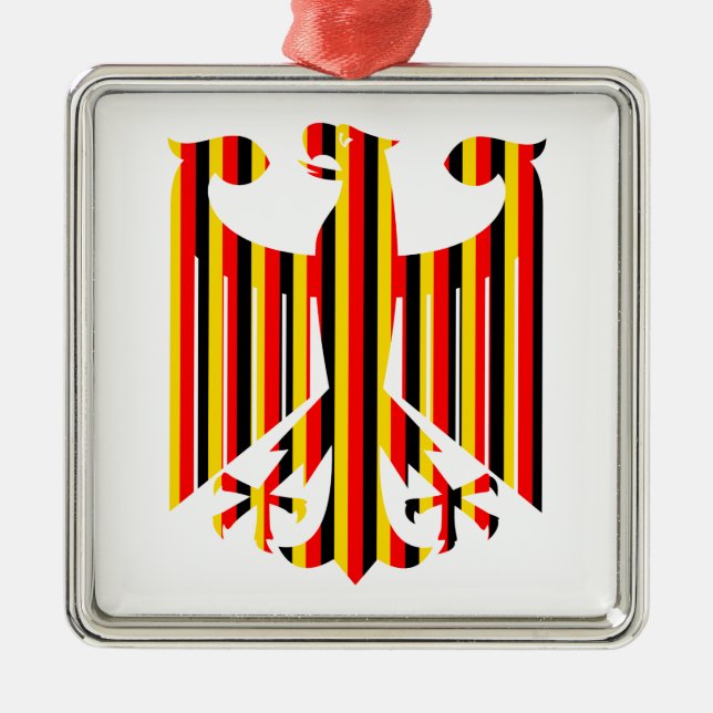German Eagle Metal Ornament (Front)