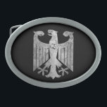 German Eagle Oval Belt Buckle<br><div class="desc">German Eagle,  distressed.</div>