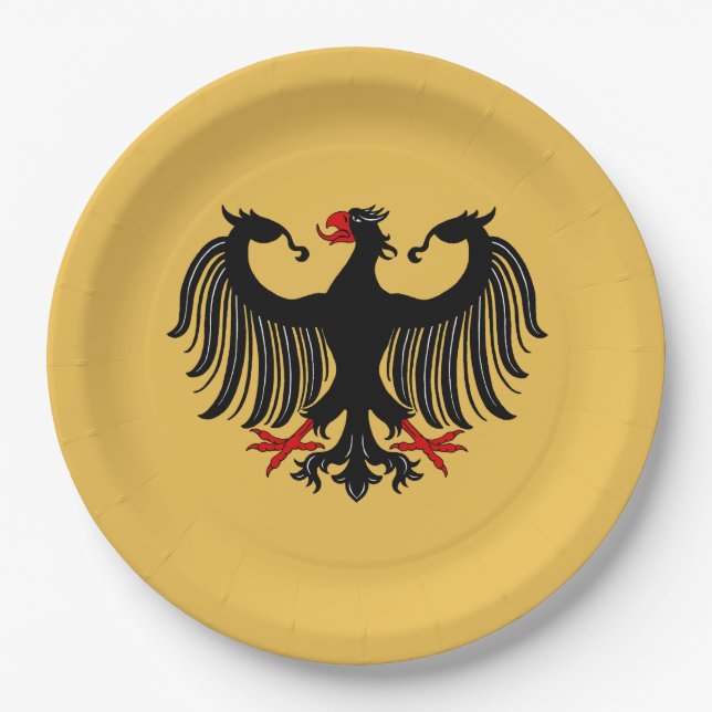 German Eagle Paper Plates (Front)