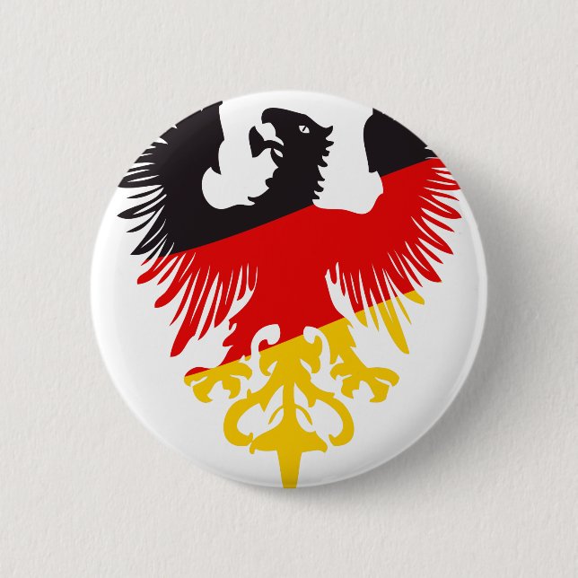 German Eagle Pinback Button (Front)