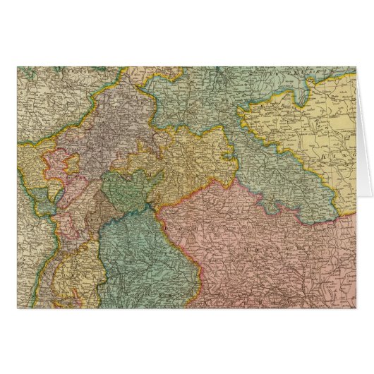 German Empire Atlas Map Cards (Front Horizontal)