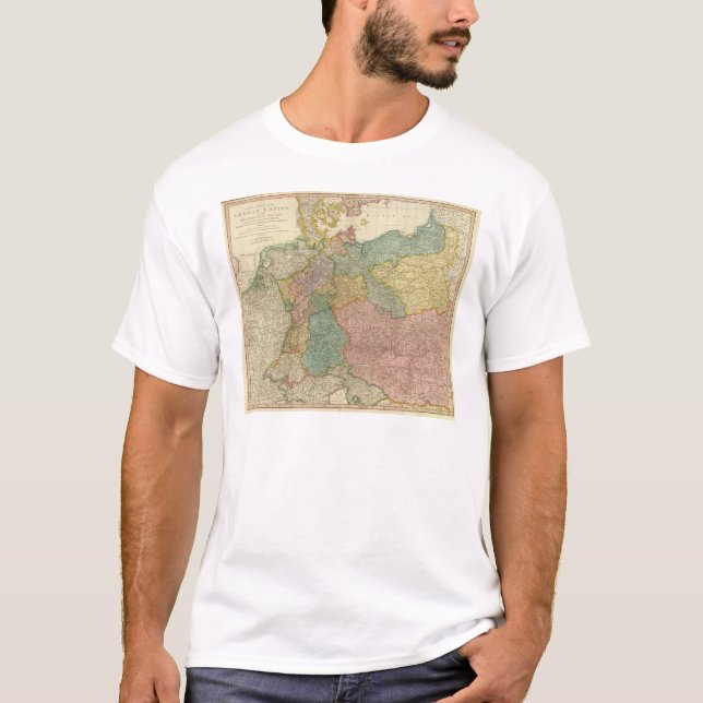 German Empire Atlas Map T-Shirt (Front)