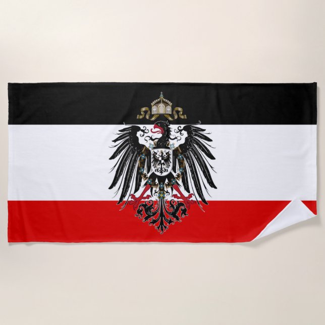 German Empire Flag Beach Towel (Front)