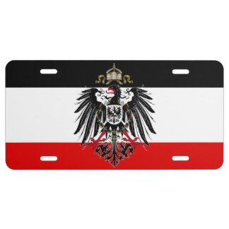 German Empire Flag License Plate