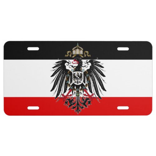 German Empire Flag License Plate