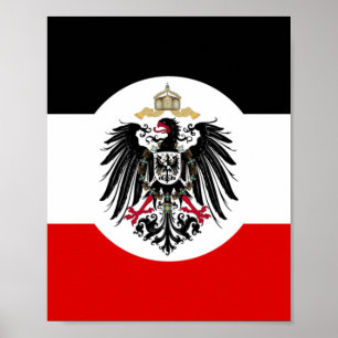 German Empire Flag Poster