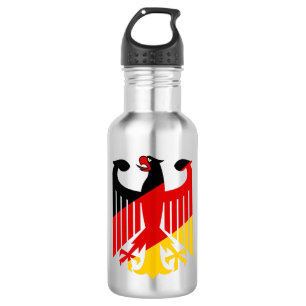 German empire/imperial flag double black eagle  st stainless steel water bottle